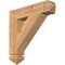 Ekena Millwork Traditional Arts & Crafts Smooth Bracket, Western Red Cedar, 3 1/2"W x 18"D x 18"H BKT04X18X18TRA03SWR - alternate 1